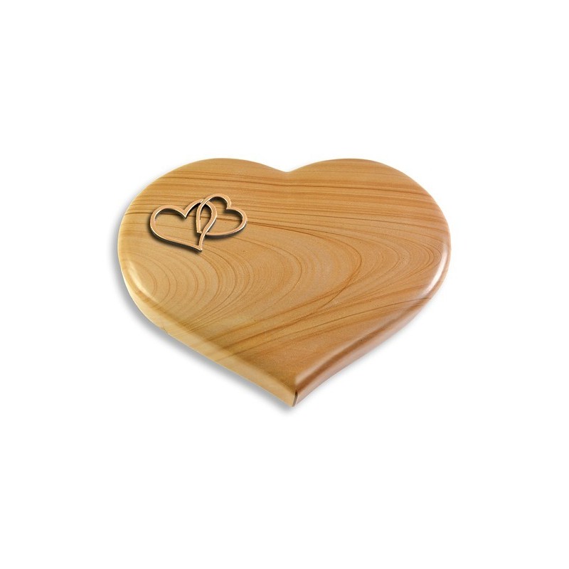 Grabkissen Coeur/Woodland Herzen (Bronze)