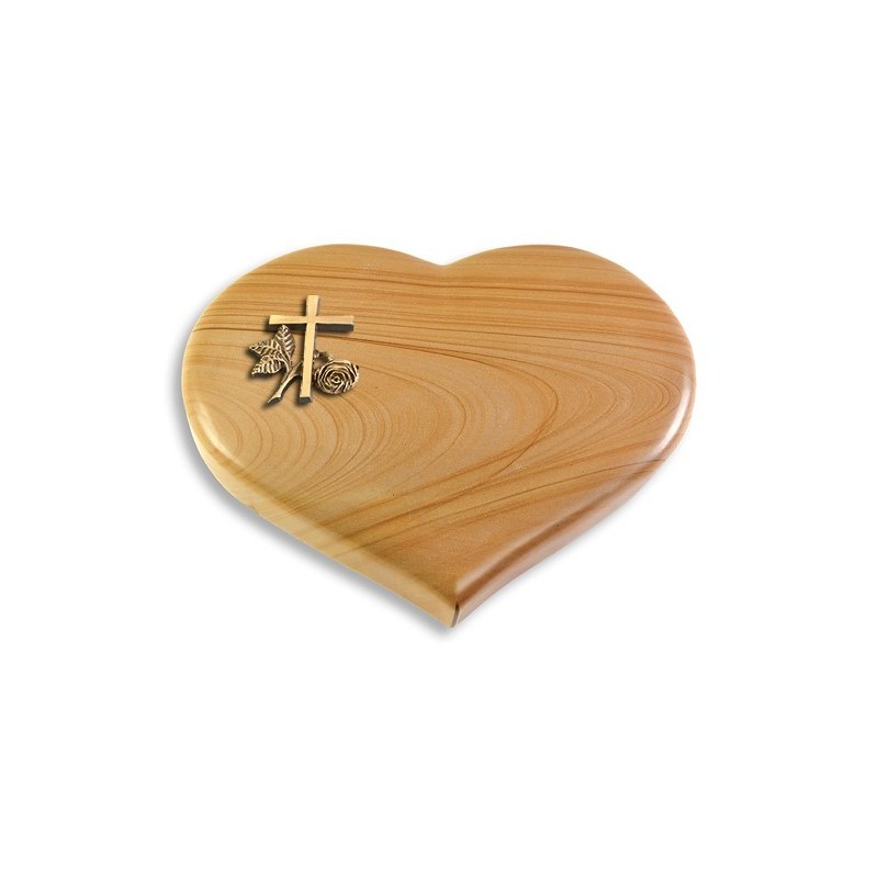 Grabkissen Coeur/Woodland Kreuz 1 (Bronze)