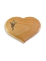 Grabkissen Coeur/Woodland Kreuz/Rose (Bronze)