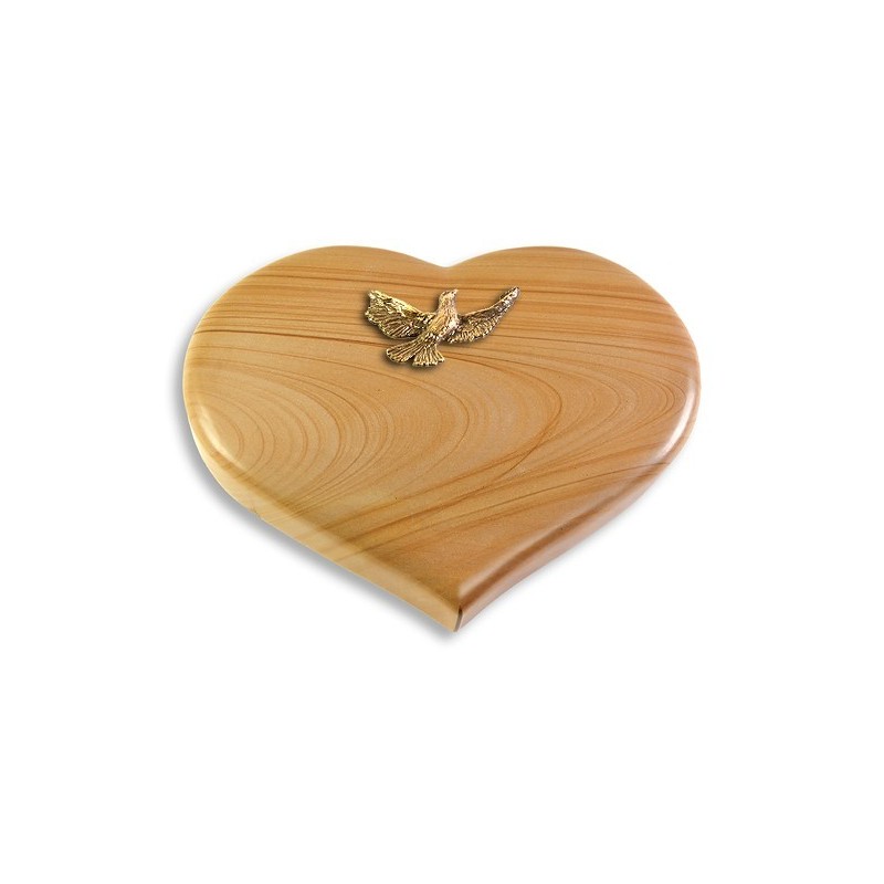 Grabkissen Coeur/Woodland Taube (Bronze)