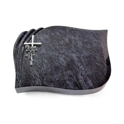 Grabkissen Eterna/Orion Kreuz/Rose (Alu)