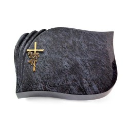 Grabkissen Eterna/Orion Kreuz/Rose (Bronze)