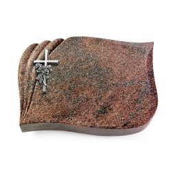 Grabkissen Eterna/Paradiso Kreuz/Rose (Alu)