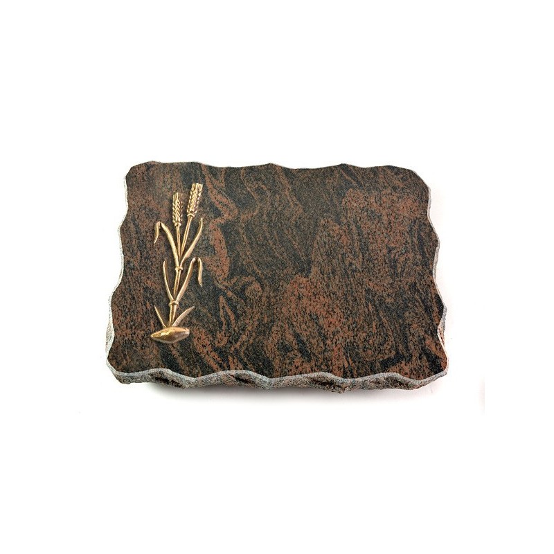 Grabplatte Barap Pure Ähren 2 (Bronze)