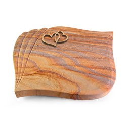 Grabkissen Eterna/Rainbow Herzen (Bronze)