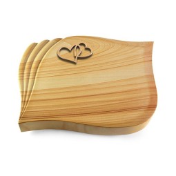 Grabkissen Eterna/Woodland Herzen (Bronze)