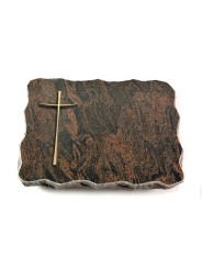 Grabplatte Barap Pure Kreuz 2 (Bronze)