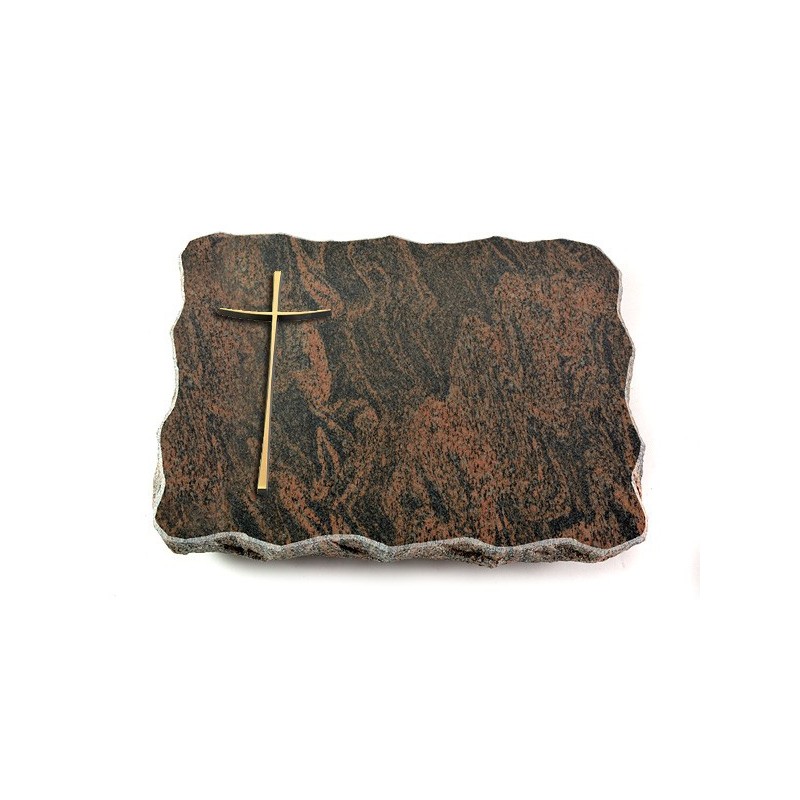 Grabplatte Barap Pure Kreuz 2 (Bronze)