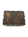Grabplatte Barap Pure Kreuz/Ähren (Bronze)