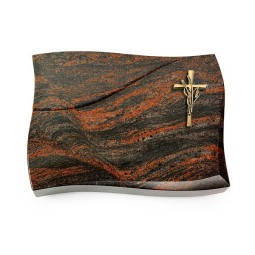 Grabkissen Firenze/Aruba Kreuz/Ähren (Bronze)