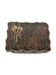 Grabplatte Barap Pure Lilie (Bronze)