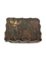 Grabplatte Barap Pure Taube (Bronze)