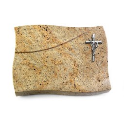 Grabkissen Firenze/Kashmir Kreuz/Ähren (Alu)