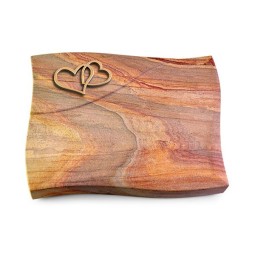 Grabkissen Firenze/Rainbow Herzen (Bronze)