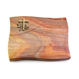 Grabkissen Firenze/Rainbow Kreuz 1 (Bronze)