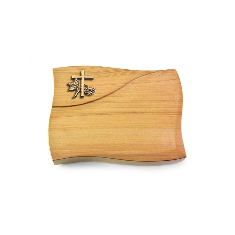 Grabkissen Firenze/Woodland Kreuz 1 (Bronze)