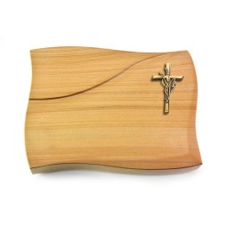 Grabkissen Firenze/Woodland Kreuz/Ähren (Bronze)
