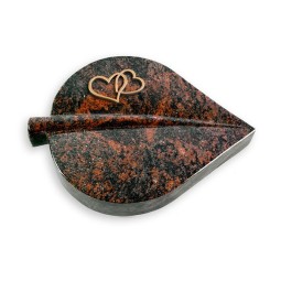 Grabkissen Folia/Aruba Herzen (Bronze)