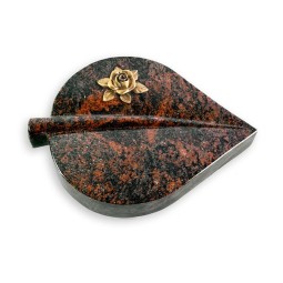 Grabkissen Folia/Aruba Rose 4 (Bronze)