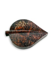 Grabkissen Folia/Aruba Rose 5 (Bronze)
