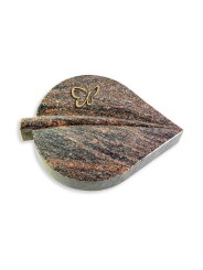 Grabkissen Folia/Himalaya Papillon (Bronze)