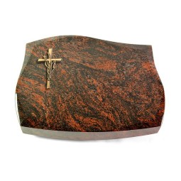 Grabkissen Galaxie/Aruba Kreuz/Ähren (Bronze)