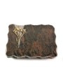 Grabplatte Barap Delta Lilie (Bronze)