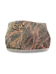 Grabkissen Galaxie/Himalaya Herzen (Bronze)