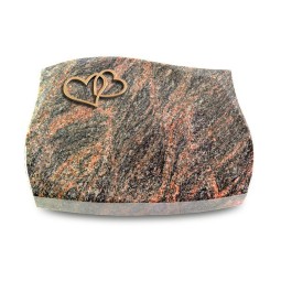 Grabkissen Galaxie/Himalaya Herzen (Bronze)