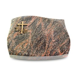 Grabkissen Galaxie/Himalaya Kreuz 1 (Bronze)