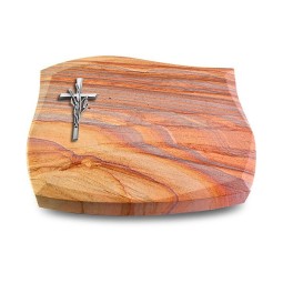 Grabkissen Galaxie/Rainbow Kreuz/Ähren (Alu)