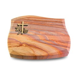 Grabkissen Galaxie/Rainbow Kreuz 1 (Bronze)