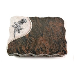 Grabplatte Barap Folio Rose 6 (Alu)