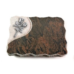 Grabplatte Barap Folio Rose 11 (Alu)