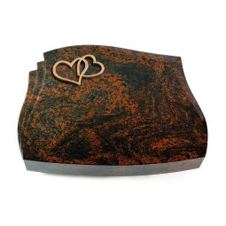 Grabkissen Liberty/Aruba Herzen (Bronze)