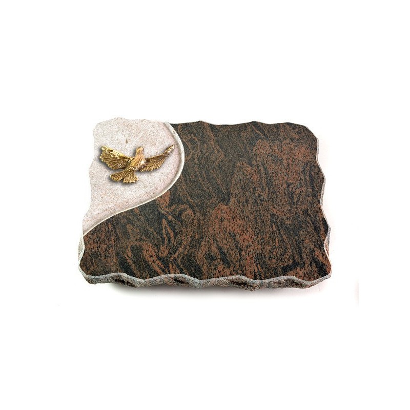 Grabplatte Barap Folio Taube (Bronze)
