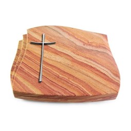 Grabkissen Liberty/Rainbow Kreuz 2 (Alu)