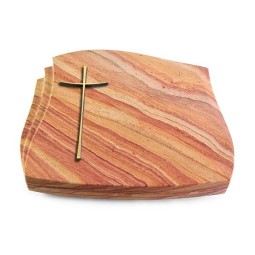 Grabkissen Liberty/Rainbow Kreuz 2 (Bronze)