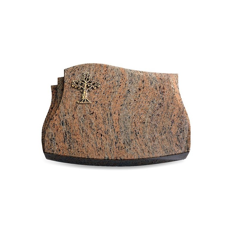 Grabkissen Liberty/Raw-Silk Baum 2 (Bronze)