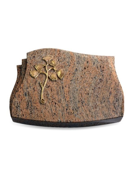 Grabkissen Liberty/Raw-Silk Gingozweig 1 (Bronze)