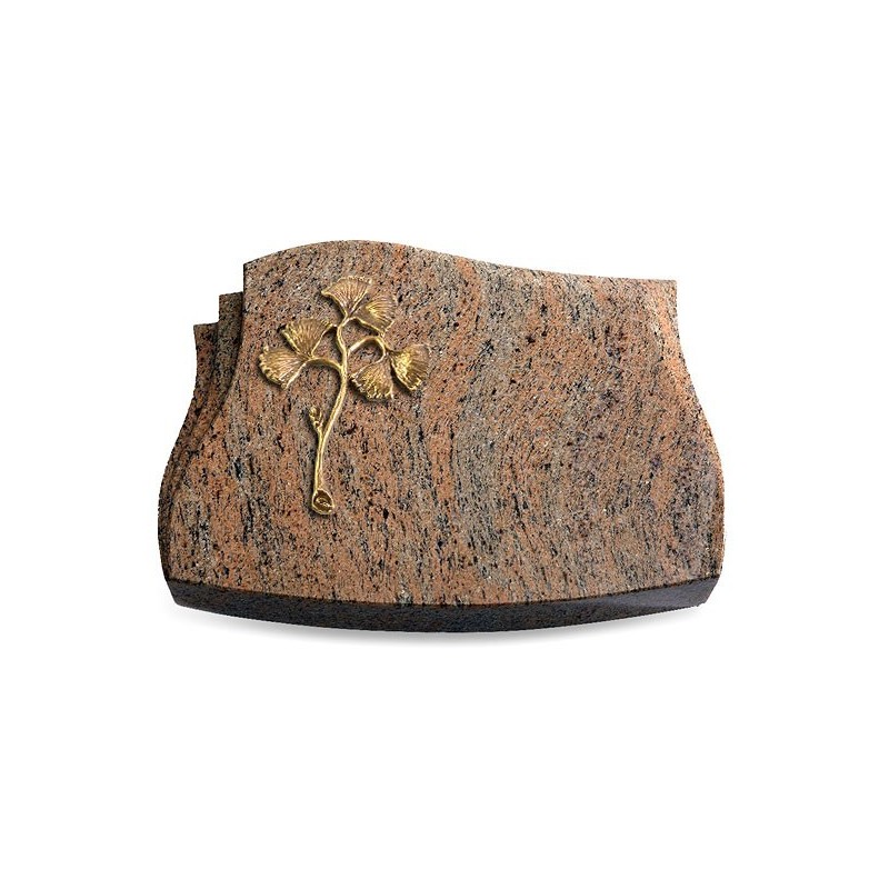 Grabkissen Liberty/Raw-Silk Gingozweig 1 (Bronze)