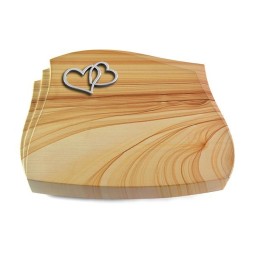 Grabkissen Liberty/Woodland Herzen (Alu)