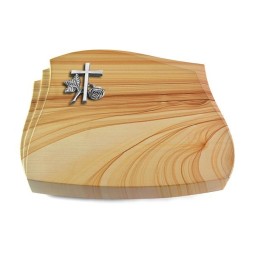 Grabkissen Liberty/Woodland Kreuz 1 (Alu)