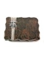 Grabplatte Barap Strikt Kreuz 1 (Alu)