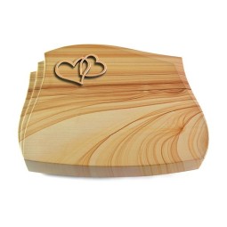 Grabkissen Liberty/Woodland Herzen (Bronze)