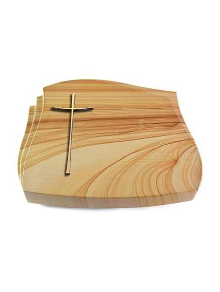 Grabkissen Liberty/Woodland Kreuz 2 (Bronze)