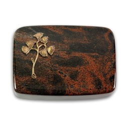 Grabkissen Linea/Aruba Gingozweig 1 (Bronze)