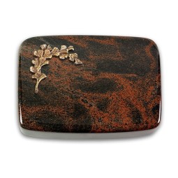 Grabkissen Linea/Aruba Gingozweig 2 (Bronze)