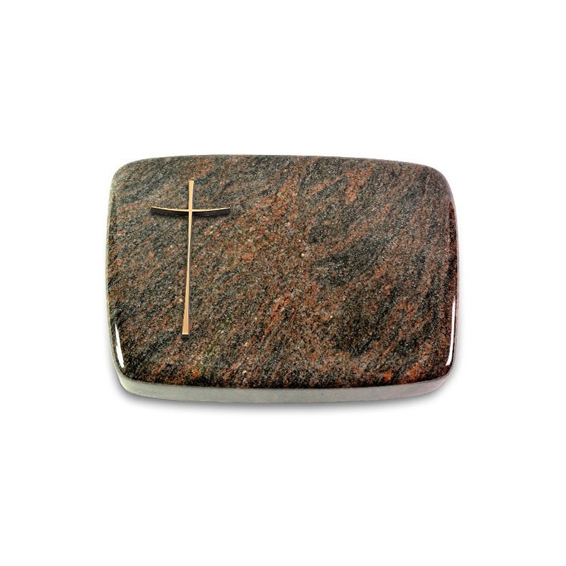 Grabkissen Linea/Himalaya Kreuz 2 (Bronze)