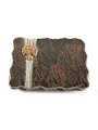 Grabplatte Barap Strikt Baum 3 (Bronze)